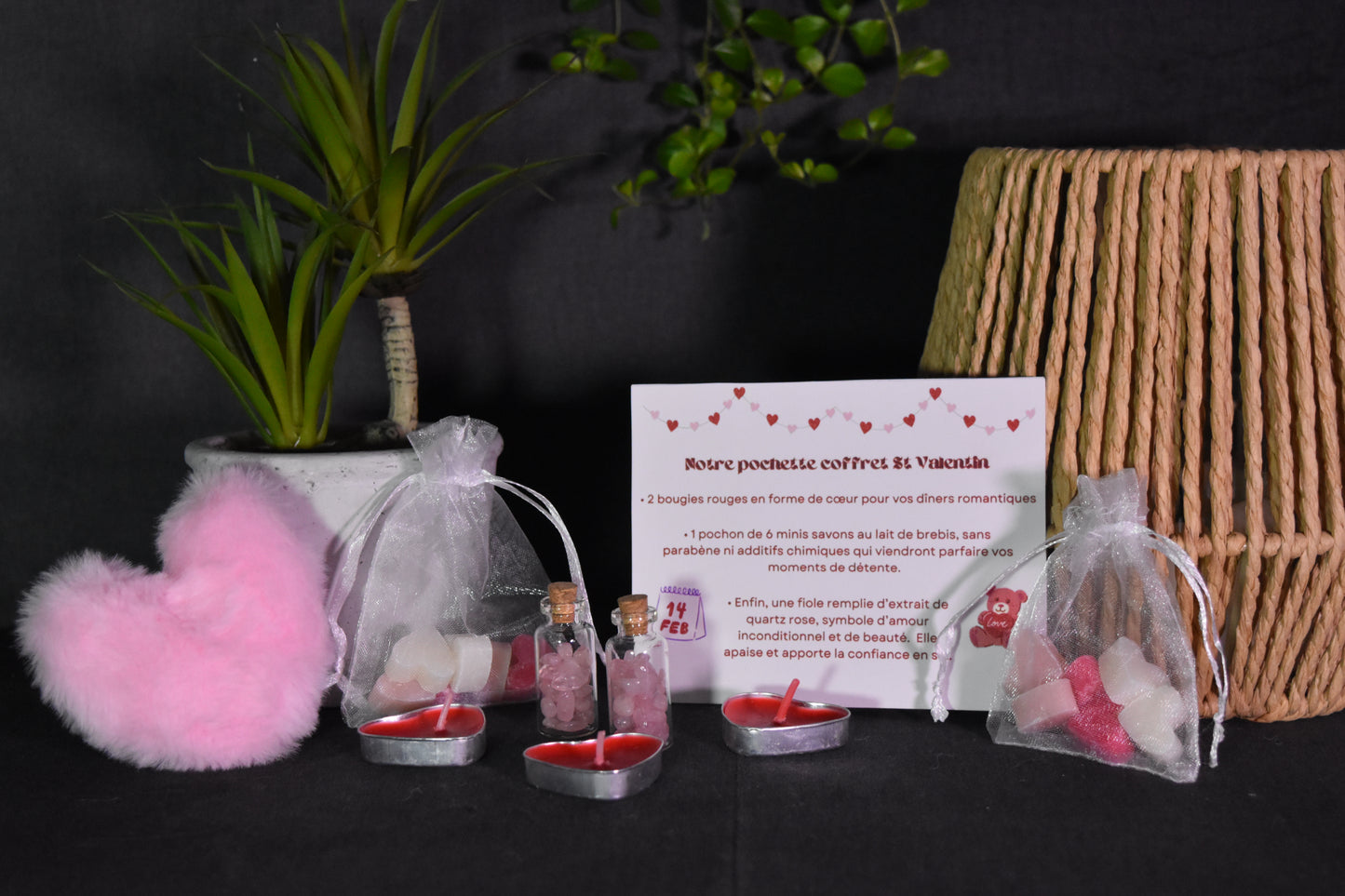 Coffret pochette corail