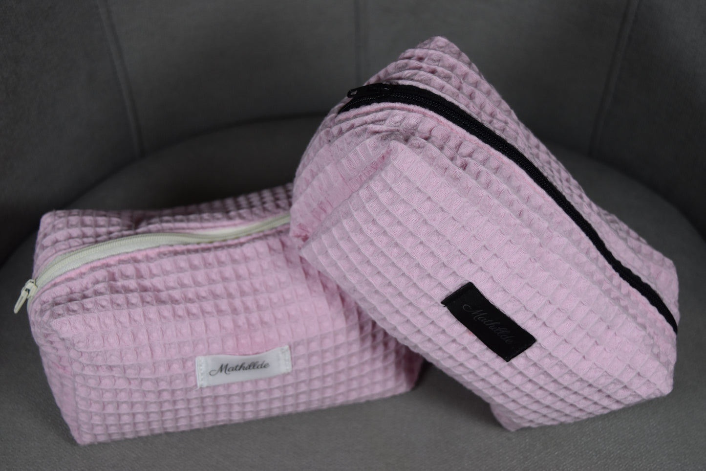 Coffret trousse de toilette rose