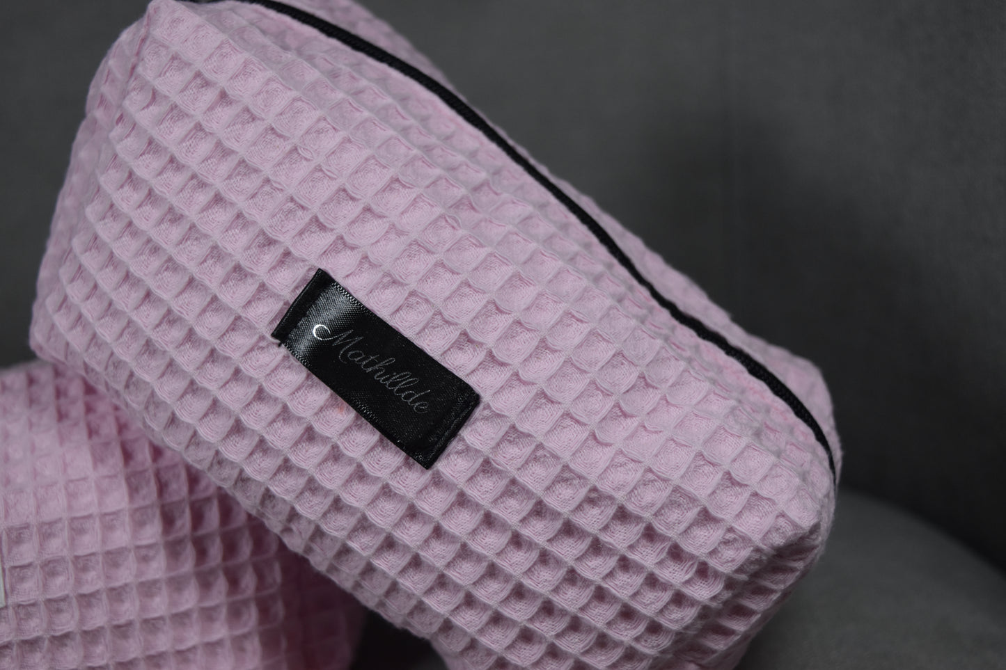 Coffret trousse de toilette rose
