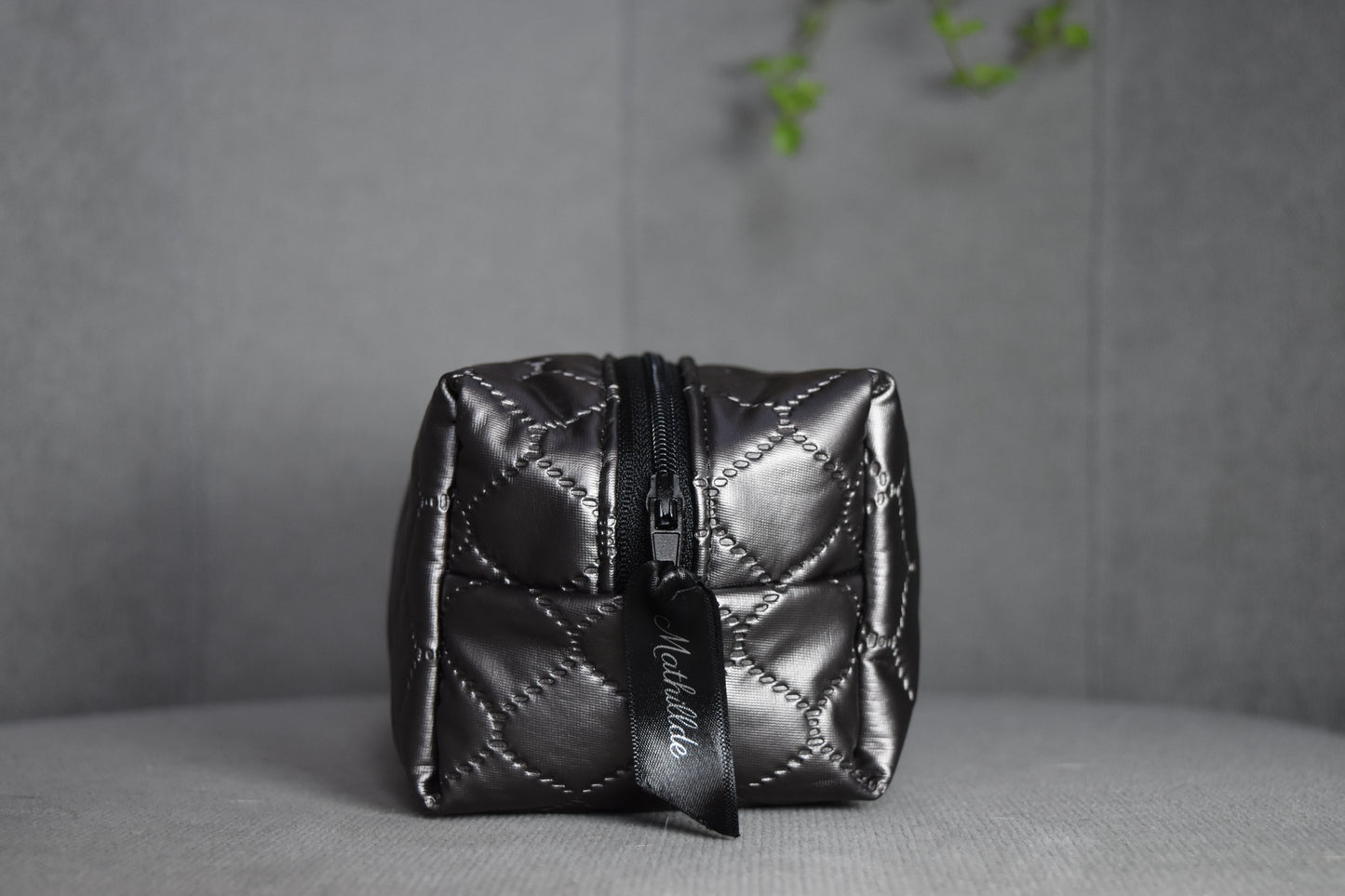 Trousse à maquillage - argentée