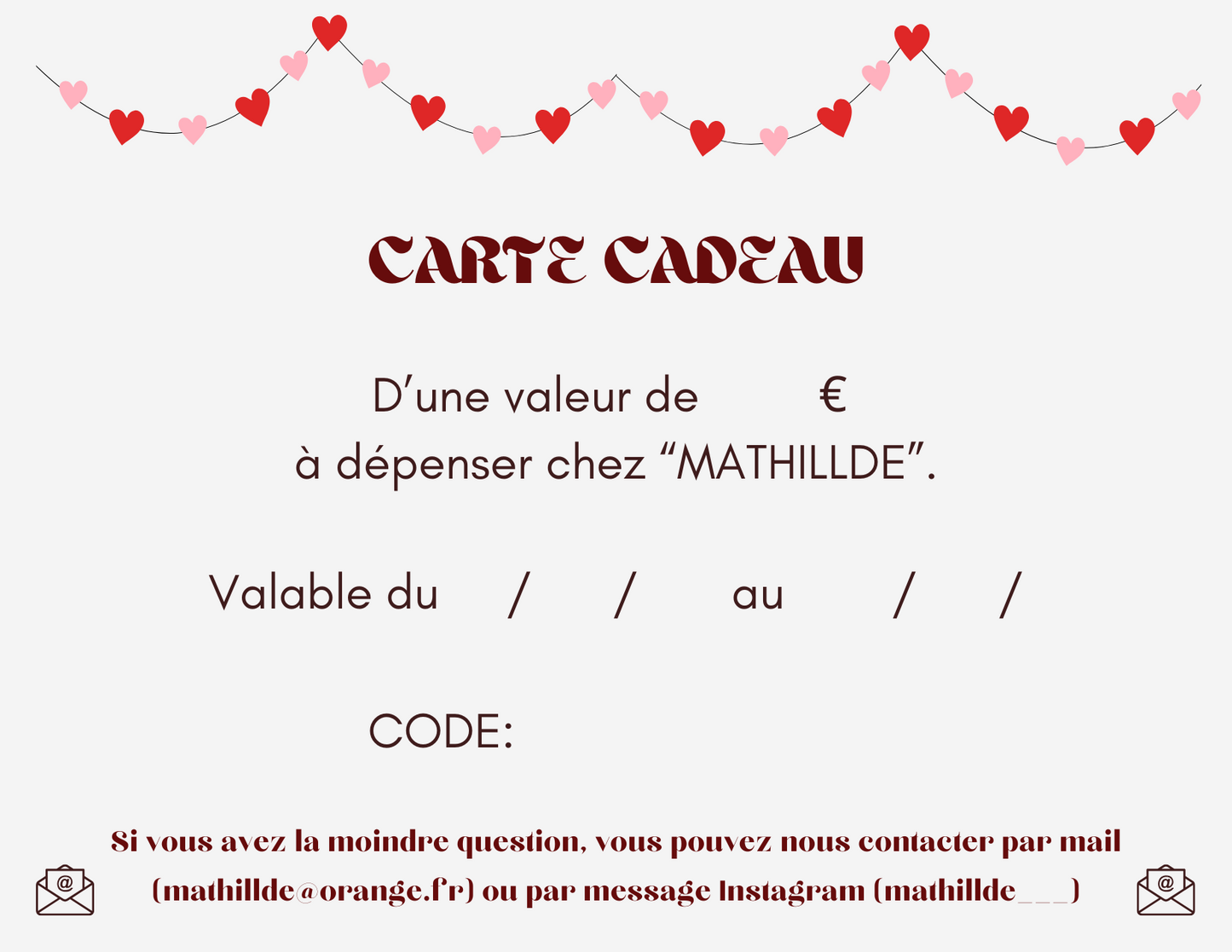 Carte-cadeau (st valentin)