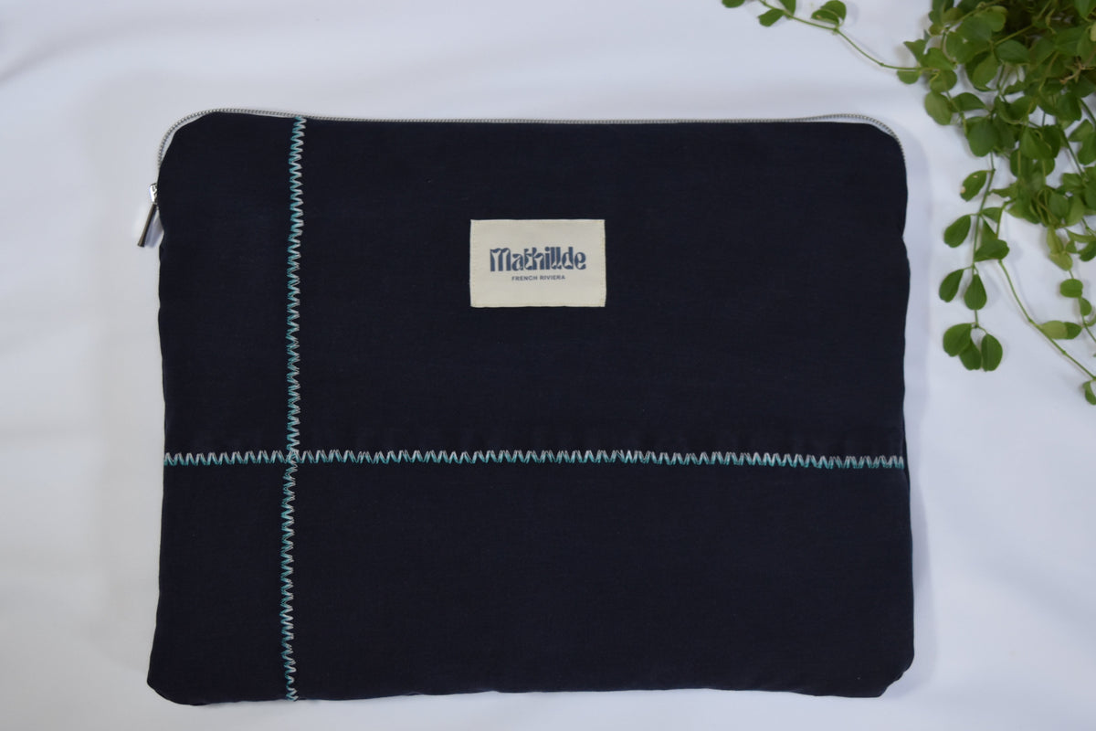 Housse d'ordinateur 13pouces jean bleu