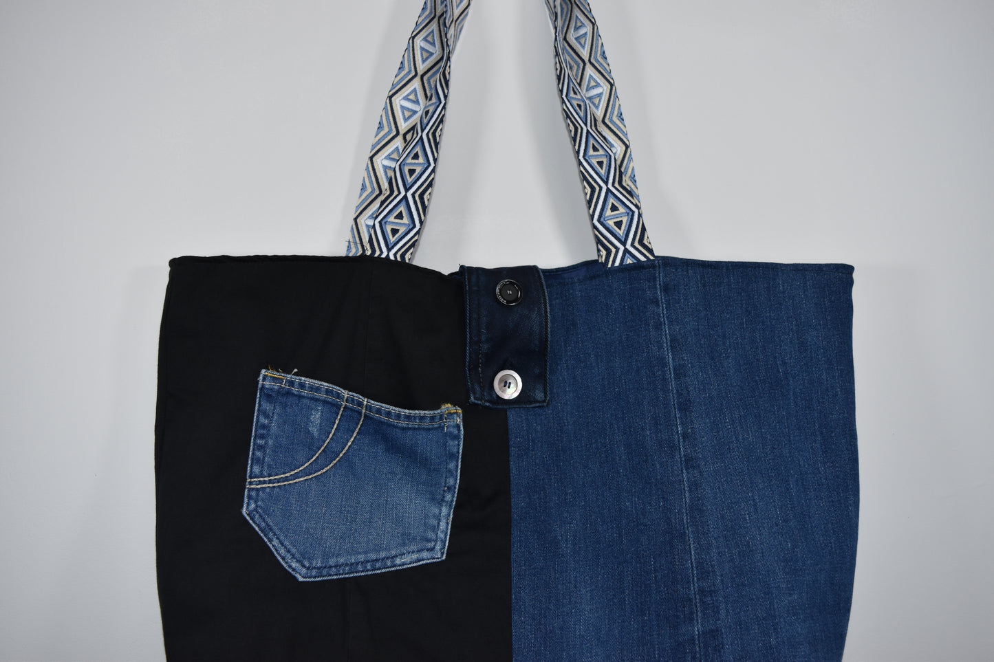 Sac cabas grand format en jean