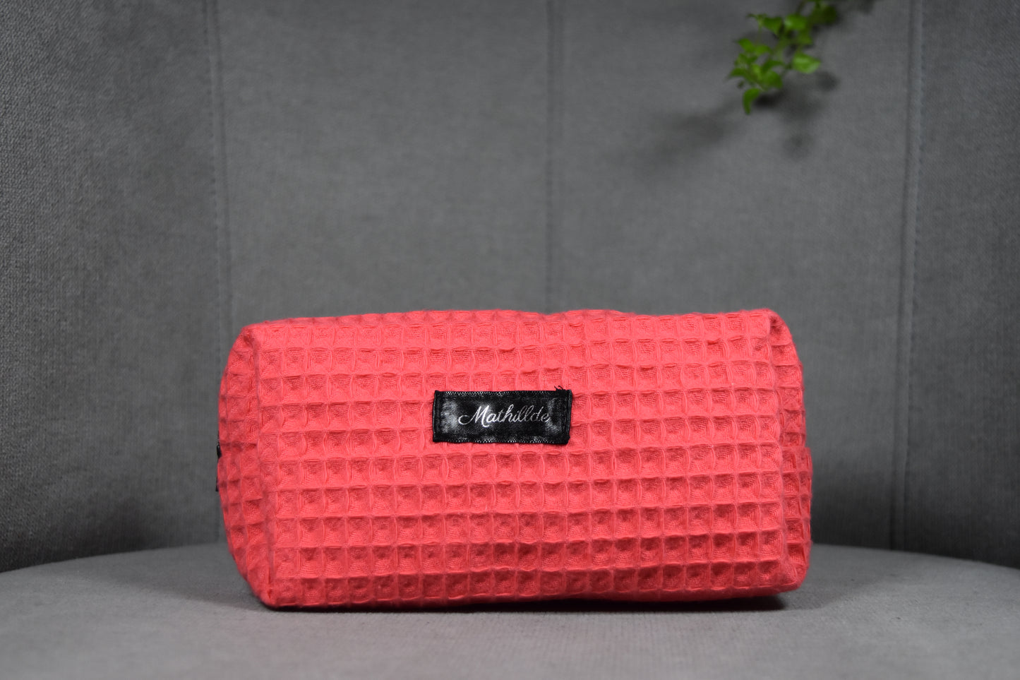 Coffret trousse de toilette corail
