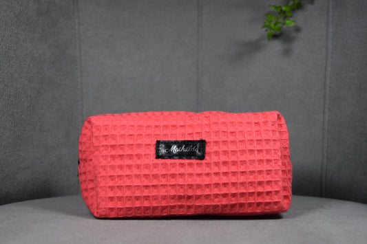 Coffret trousse de toilette corail