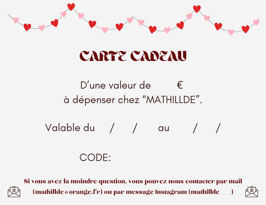 Carte-cadeau (st valentin)