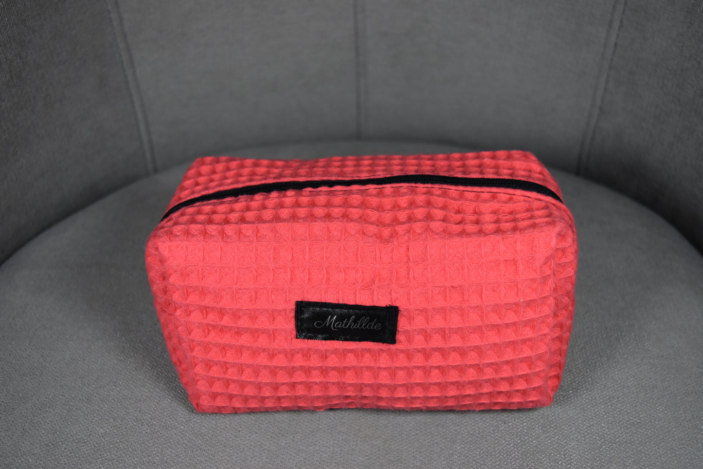 Coffret trousse de toilette corail