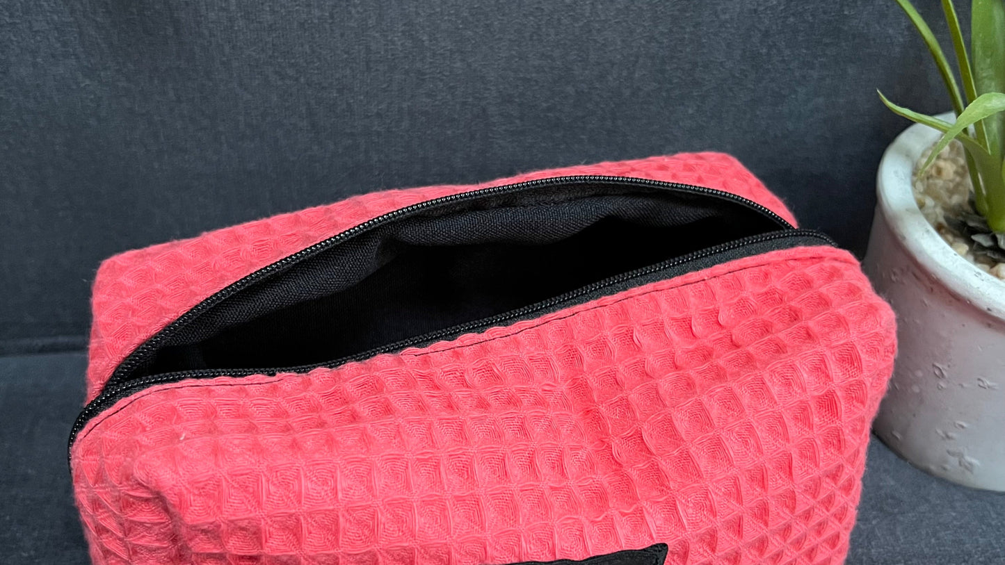 Coffret trousse de toilette corail